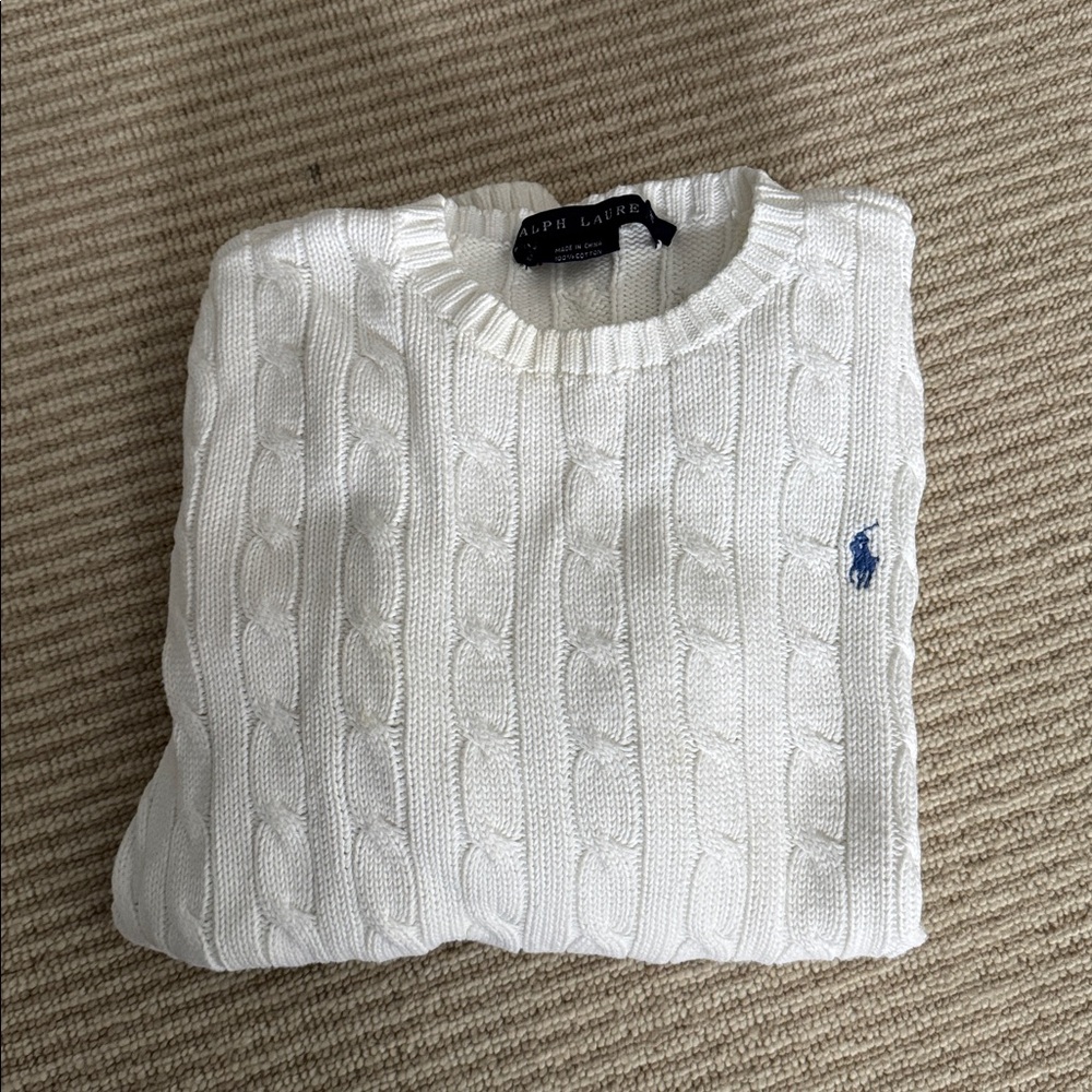 Ralph Lauren Women's Cable Knit Sweaters - Red, Pink, Purple, Teal, White - Picture 16 of 16